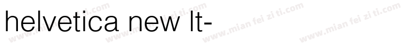 helvetica new lt字体转换